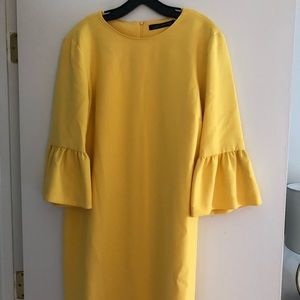 Yellow bell sleeve dress